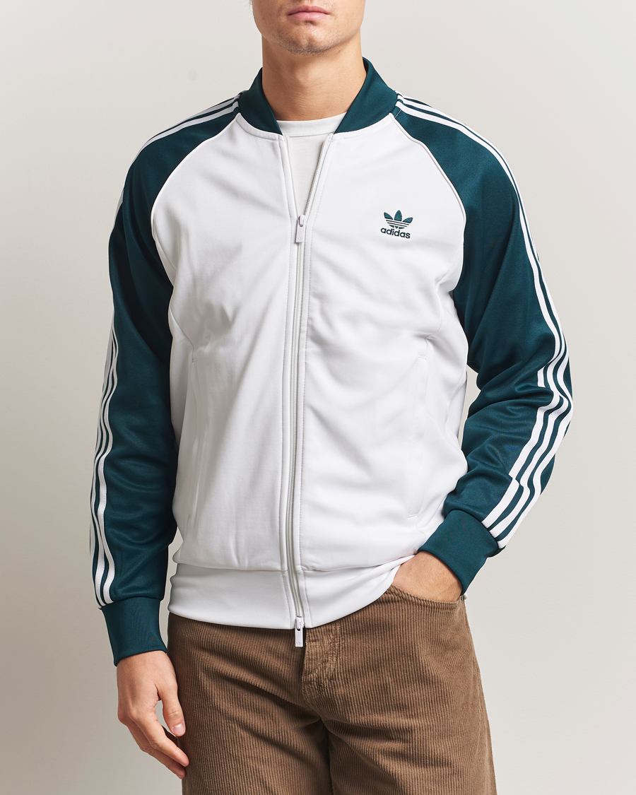 Heren | Truien | adidas Originals | Classic Track Jacket White/Green