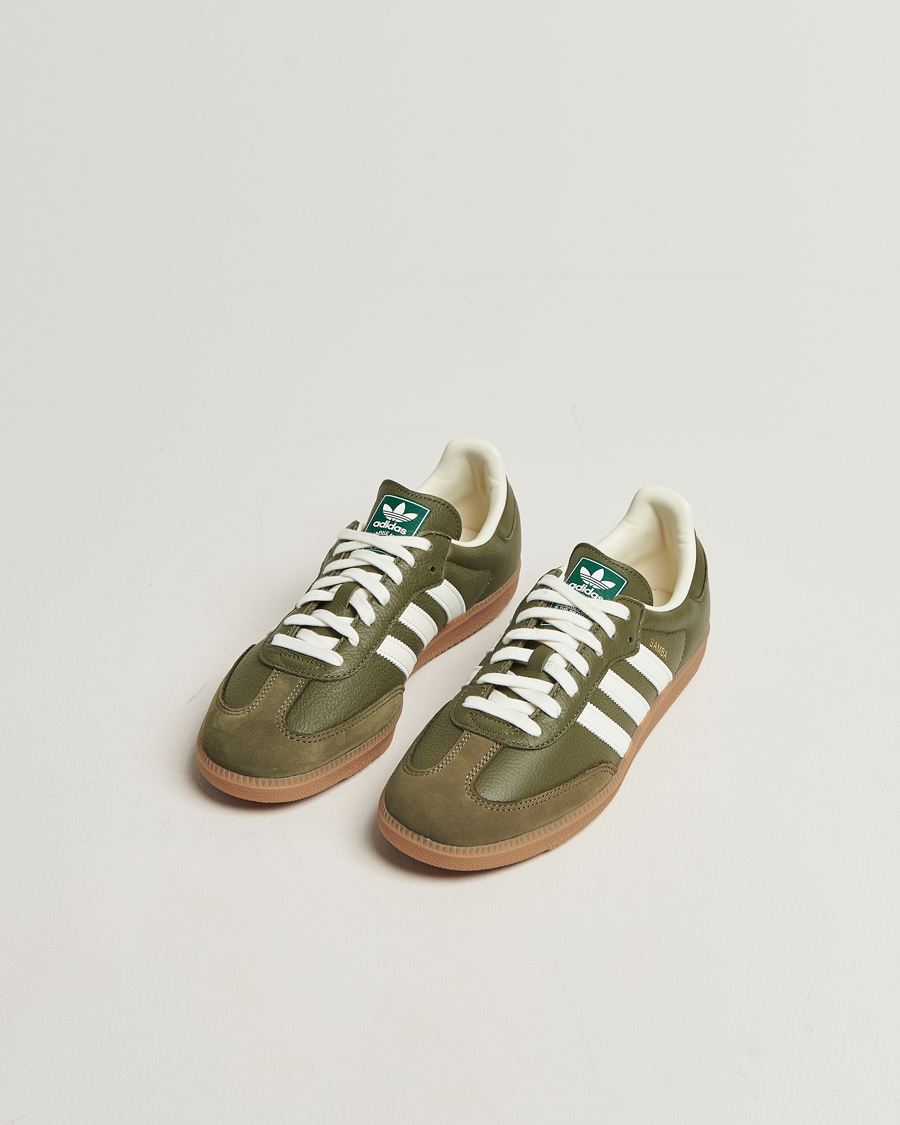 Homme | Baskets | adidas Originals | Samba OG Sneaker Khaki Green/Off White