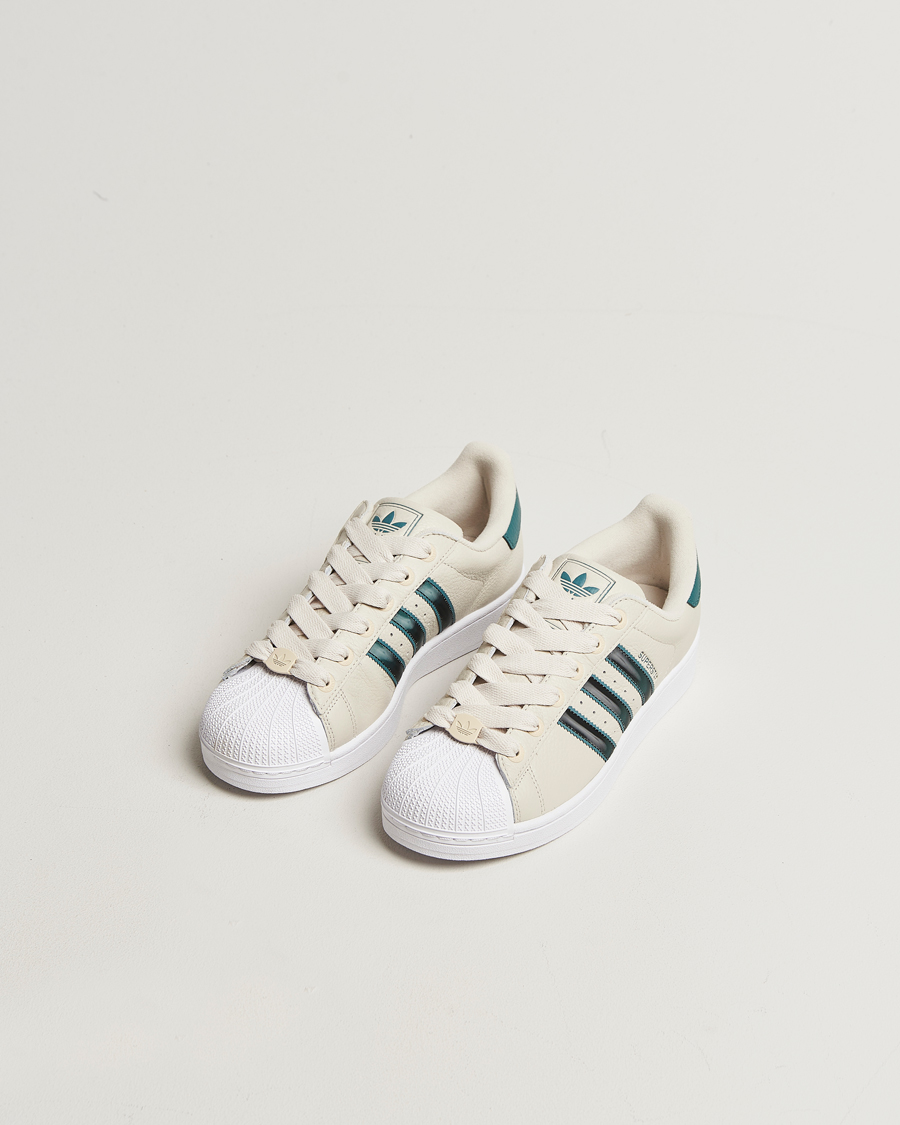 Heren | Sneakers | adidas Originals | Superstar II Sneaker Beige/Green