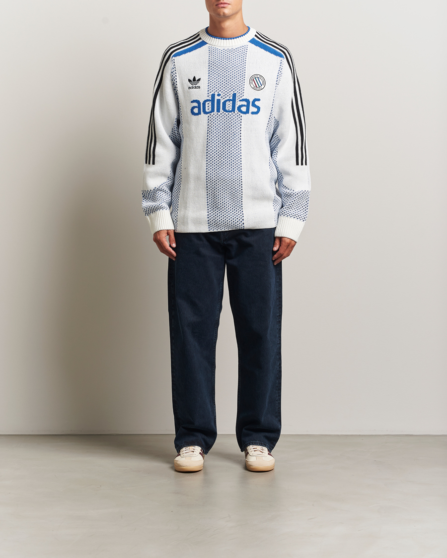 Heren | Truien | adidas Originals | Knitted Football Sweater White