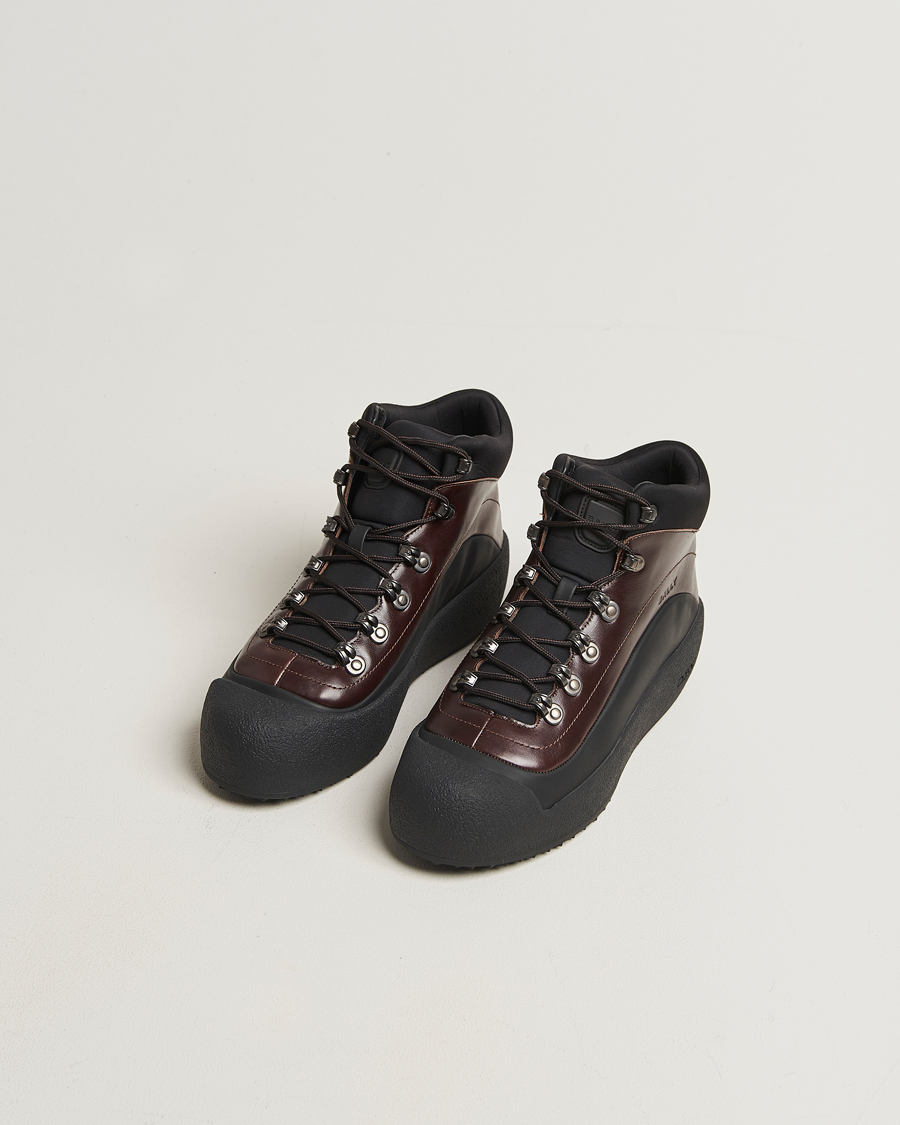 Homme | Bottes | Bally | Calys Laced Curling Boot Brown/Black