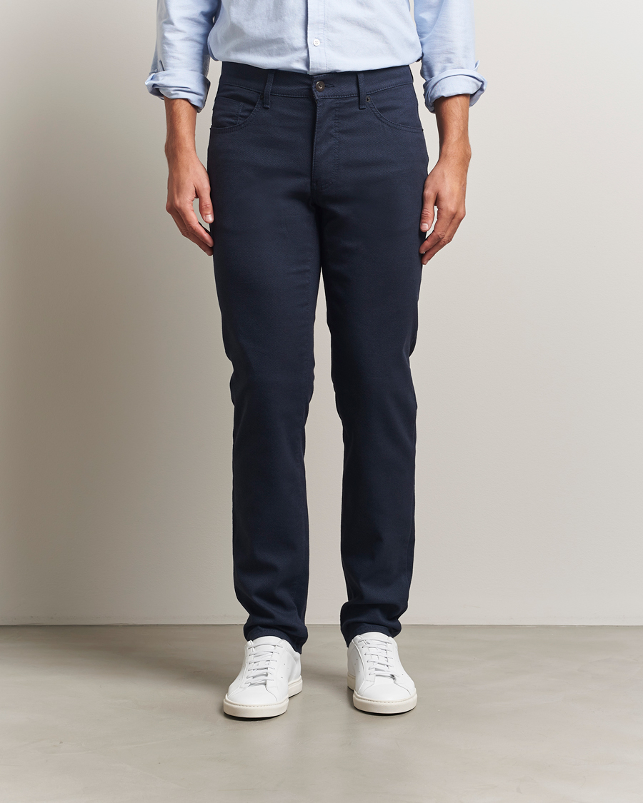Homme | Pantalons | Brax | Cadiz Woo.Look 5-Pocket Pants Universe Blue