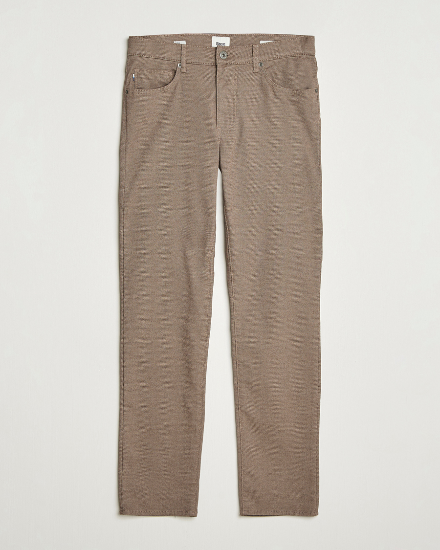 Heren | Broeken | Brax | Cadiz Woo.Look 5-Pocket Pants Camel