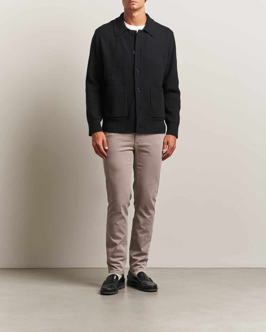 Homme | Pantalons | Brax | Cadiz Cotton Satin 5-Pocket Pants Stone