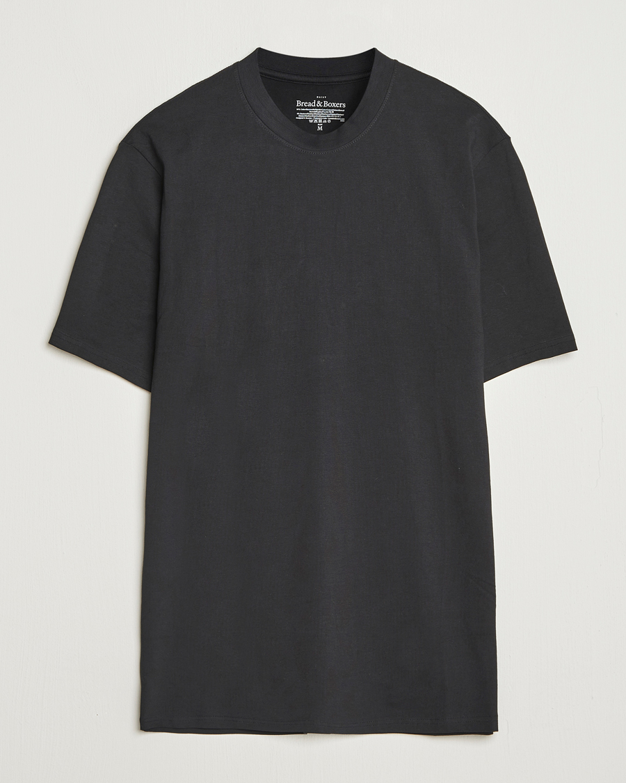 Heren | T-shirts | Bread & Boxers | High Neck T-Shirt Black