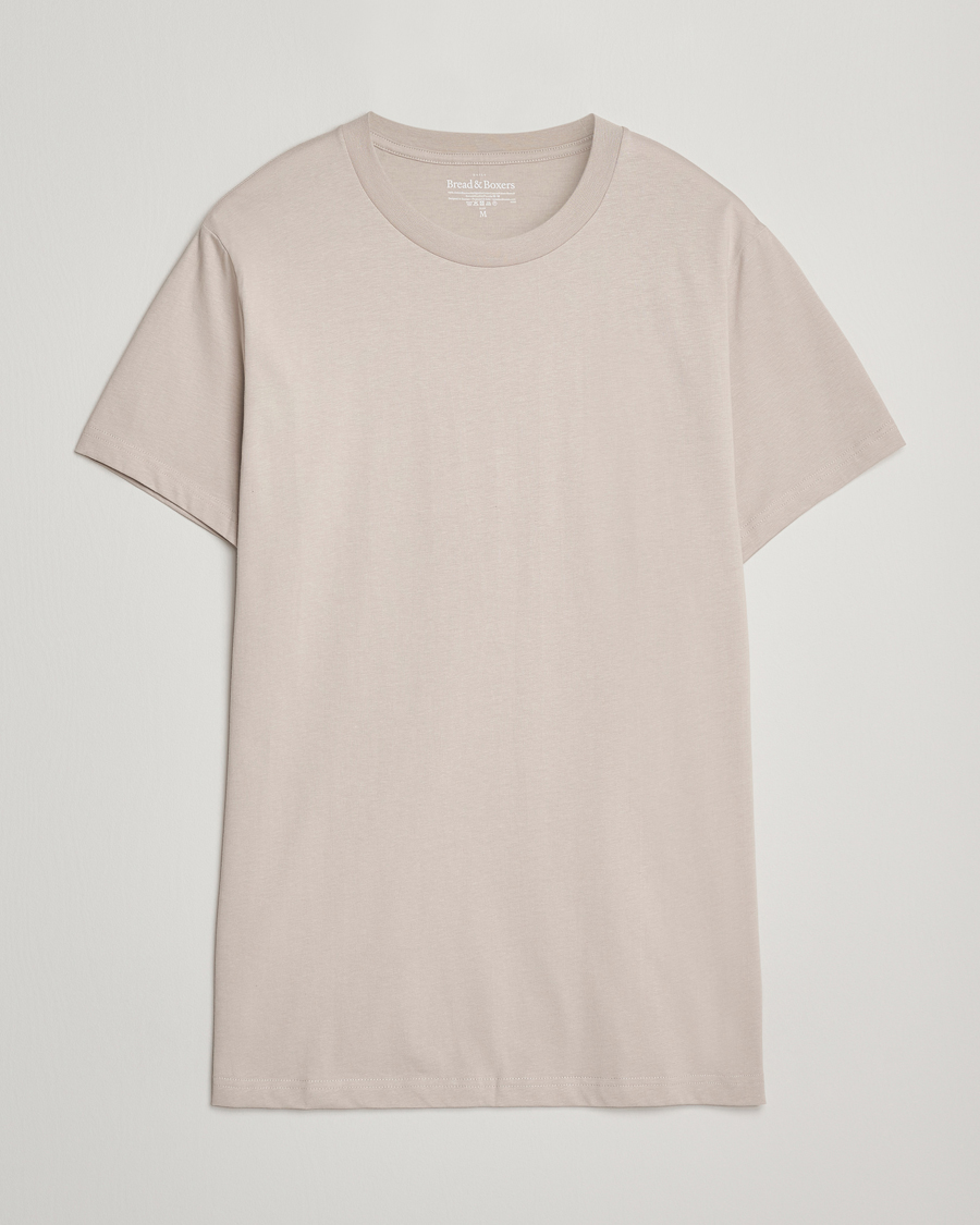 Homme | T-shirts | Bread & Boxers | Crew Neck Regular T-Shirt Greige