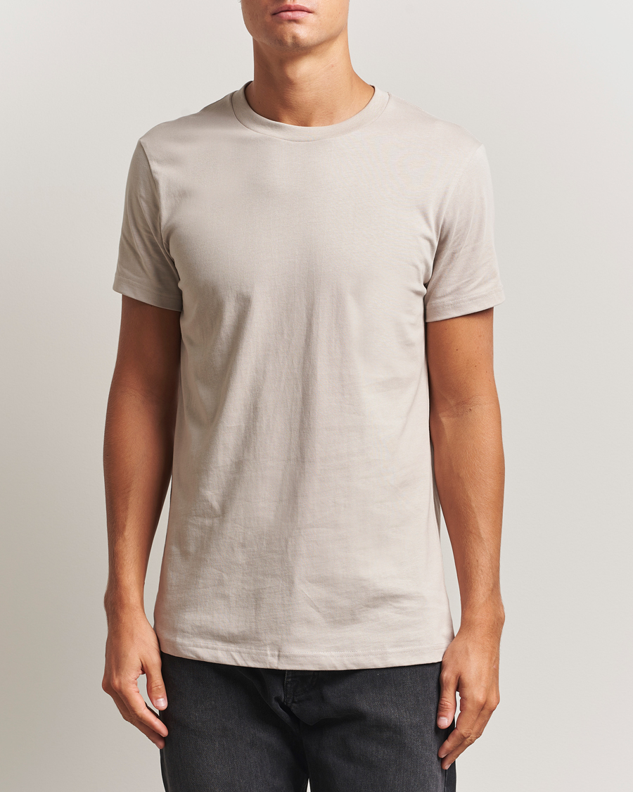 Homme | T-shirts | Bread & Boxers | Crew Neck Regular T-Shirt Greige