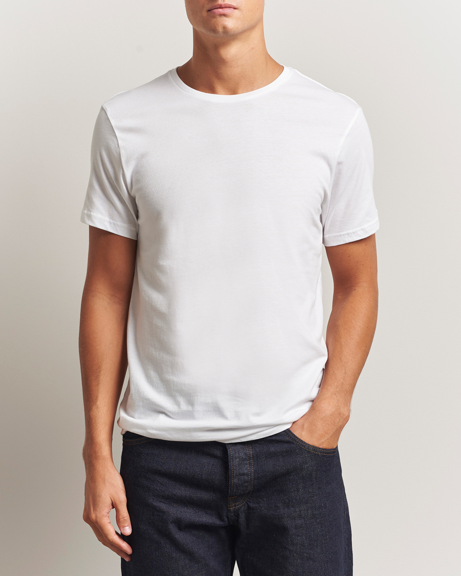 Heren | T-shirts | Bread & Boxers | 2-Pack Lightweight Cotton T-Shirt White