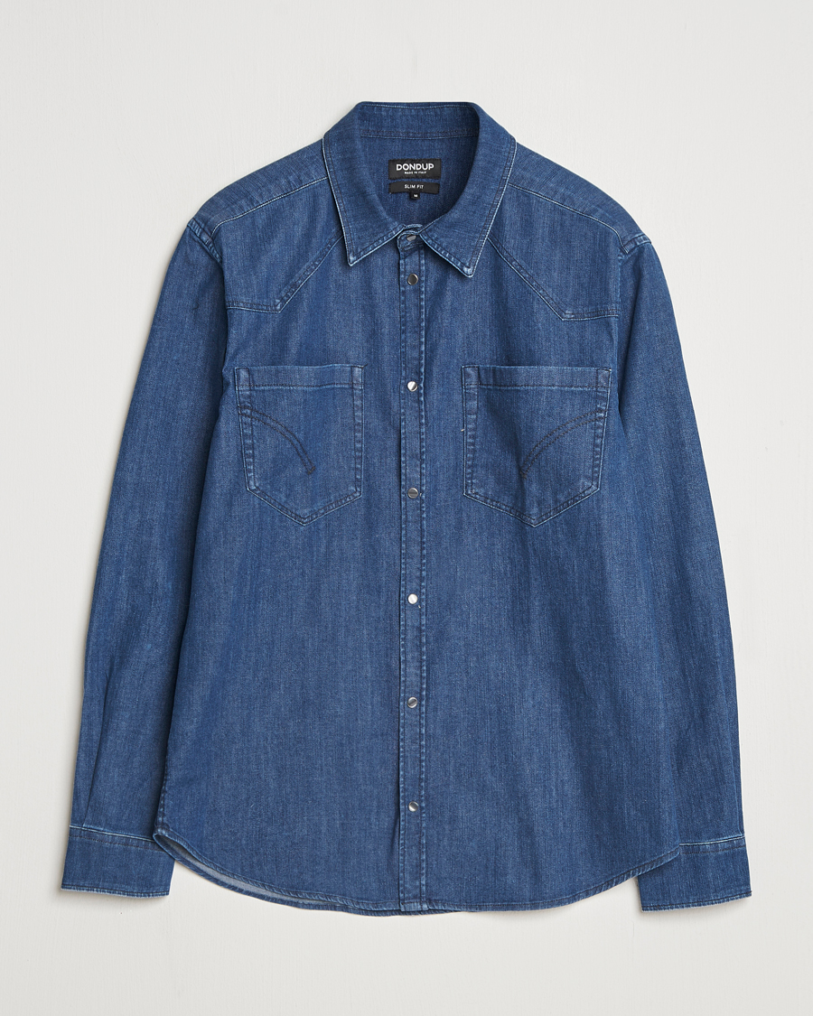 Homme | Chemises | Dondup | Pocket Denim Shirt Medium Blue