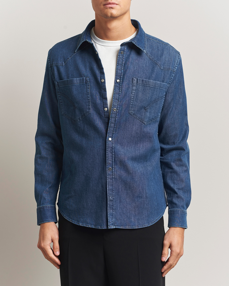 Homme | Chemises | Dondup | Pocket Denim Shirt Medium Blue