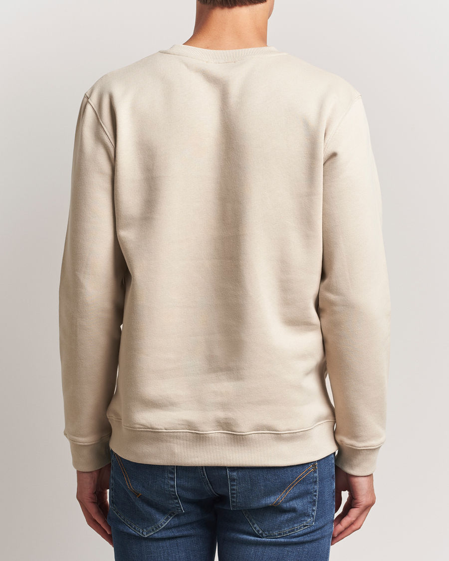 Homme | Pulls Et Tricots | Dondup | Logo Crew Neck Sweatshirt Ecru