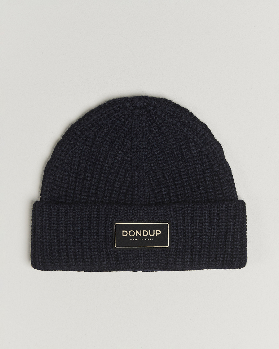 Homme | Bonnets | Dondup | Ribbed Beanie Navy