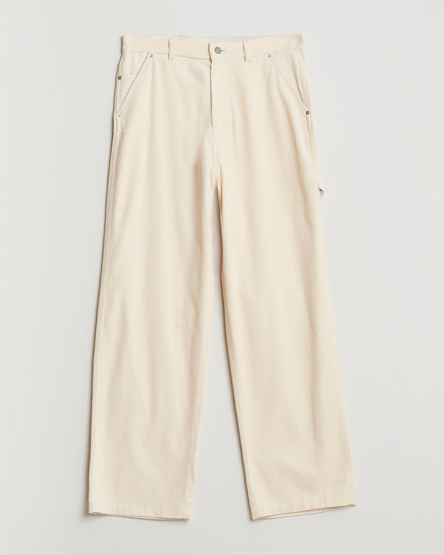 Homme | Pantalons | Drôle de Monsieur | Baggy Corduroy Workwear Pants Ecru