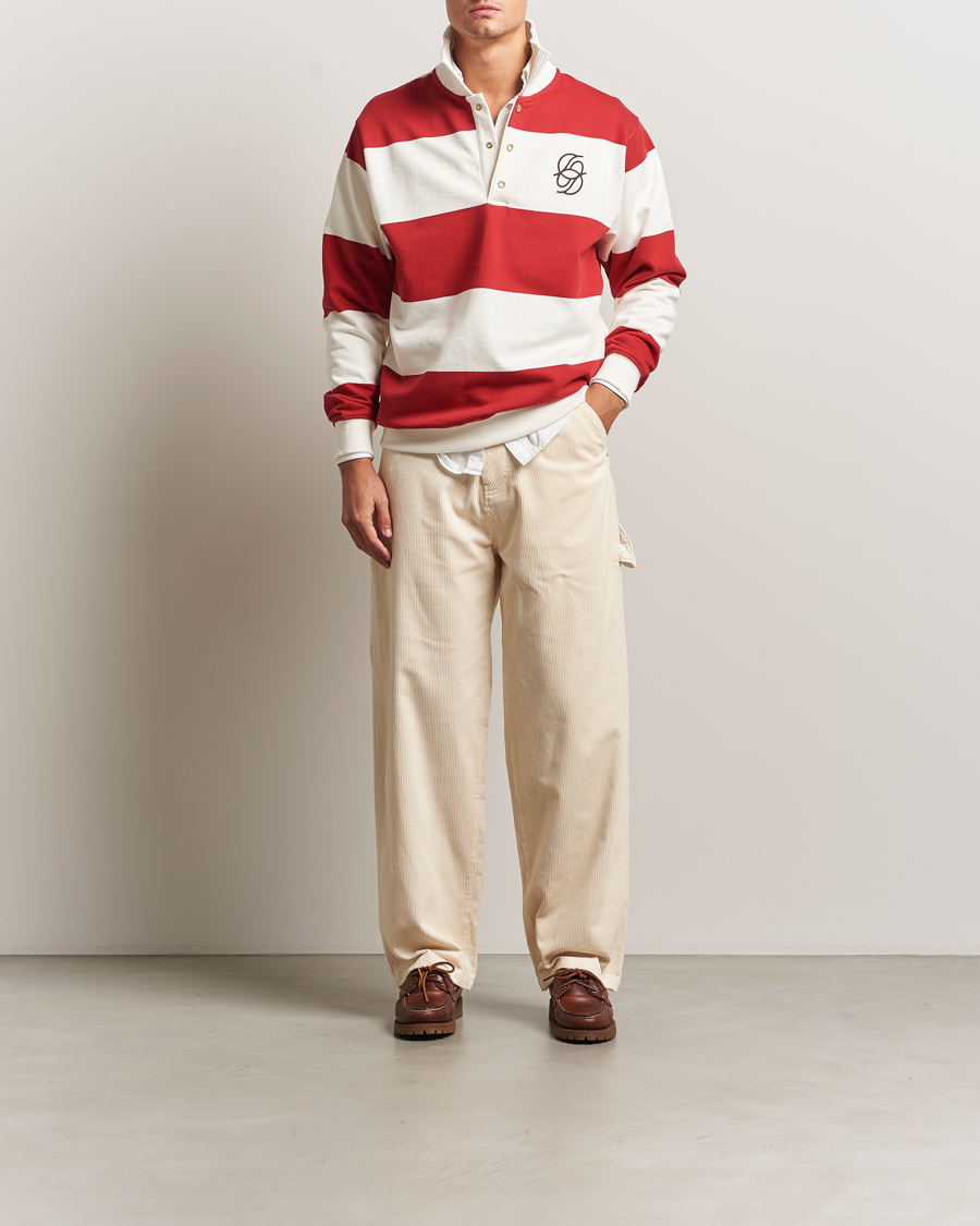 Homme | Pantalons | Drôle de Monsieur | Baggy Corduroy Workwear Pants Ecru