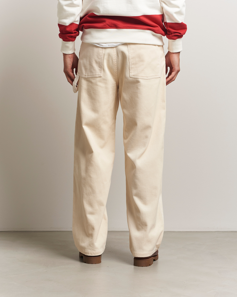Homme | Pantalons | Drôle de Monsieur | Baggy Corduroy Workwear Pants Ecru