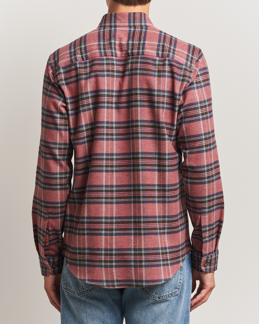 Homme | Chemises | Eton | Casual Fit Checked Flannel Shirt Red Multi