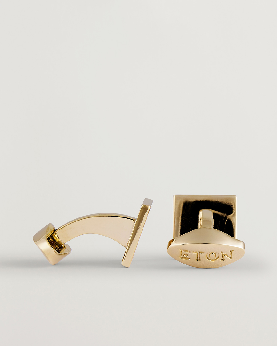Heren | Manchetknopen | Eton | Mother of Pearl Cufflink Beige
