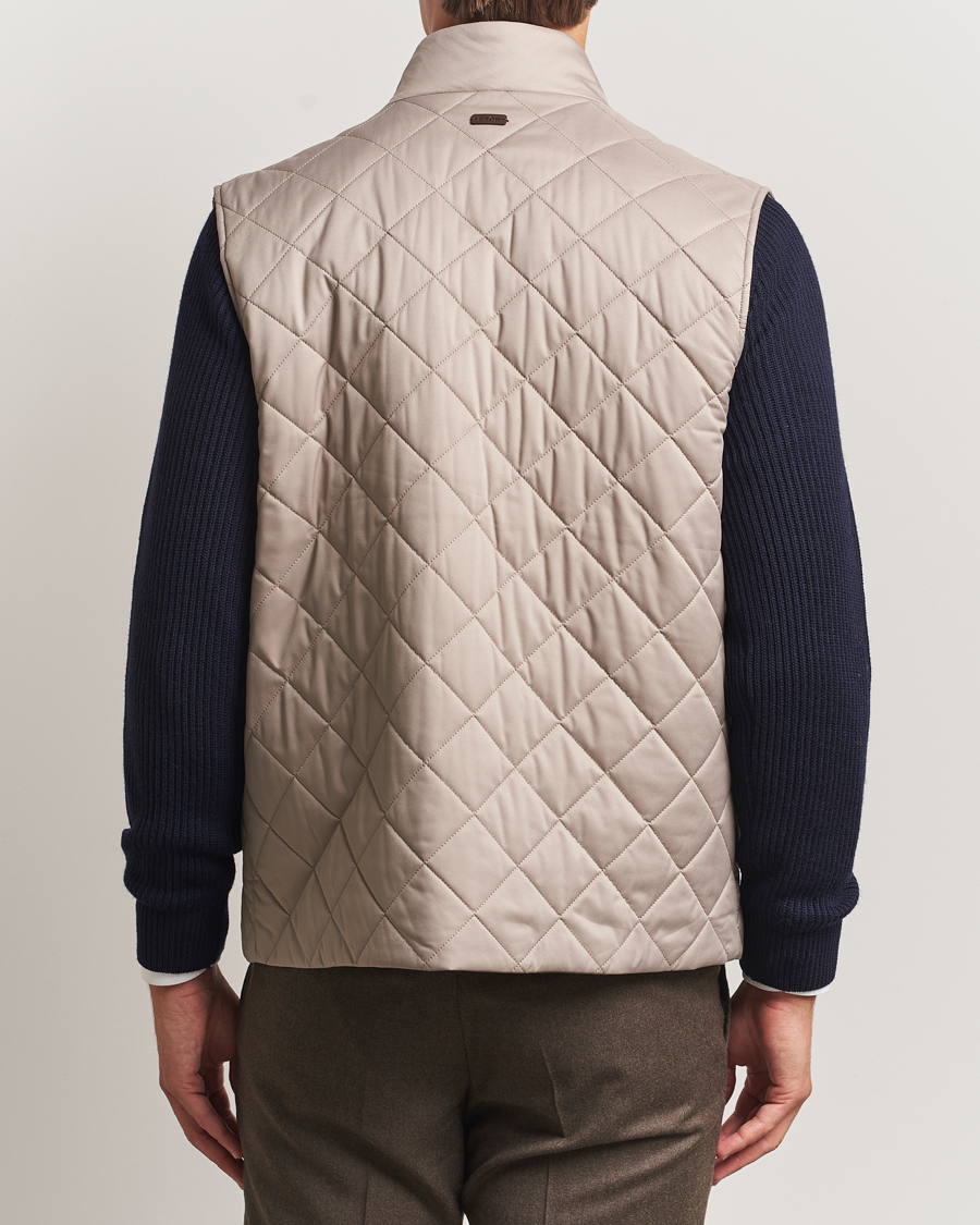 Homme | Gilets | Eton | Quilted Shell Vest Beige