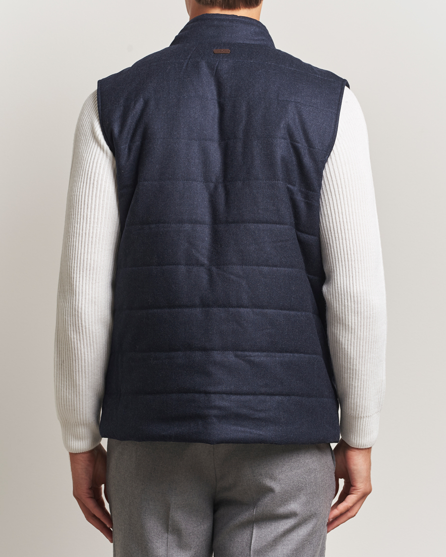 Homme | Manteaux Et Vestes | Eton | Wool Padded Vest Navy