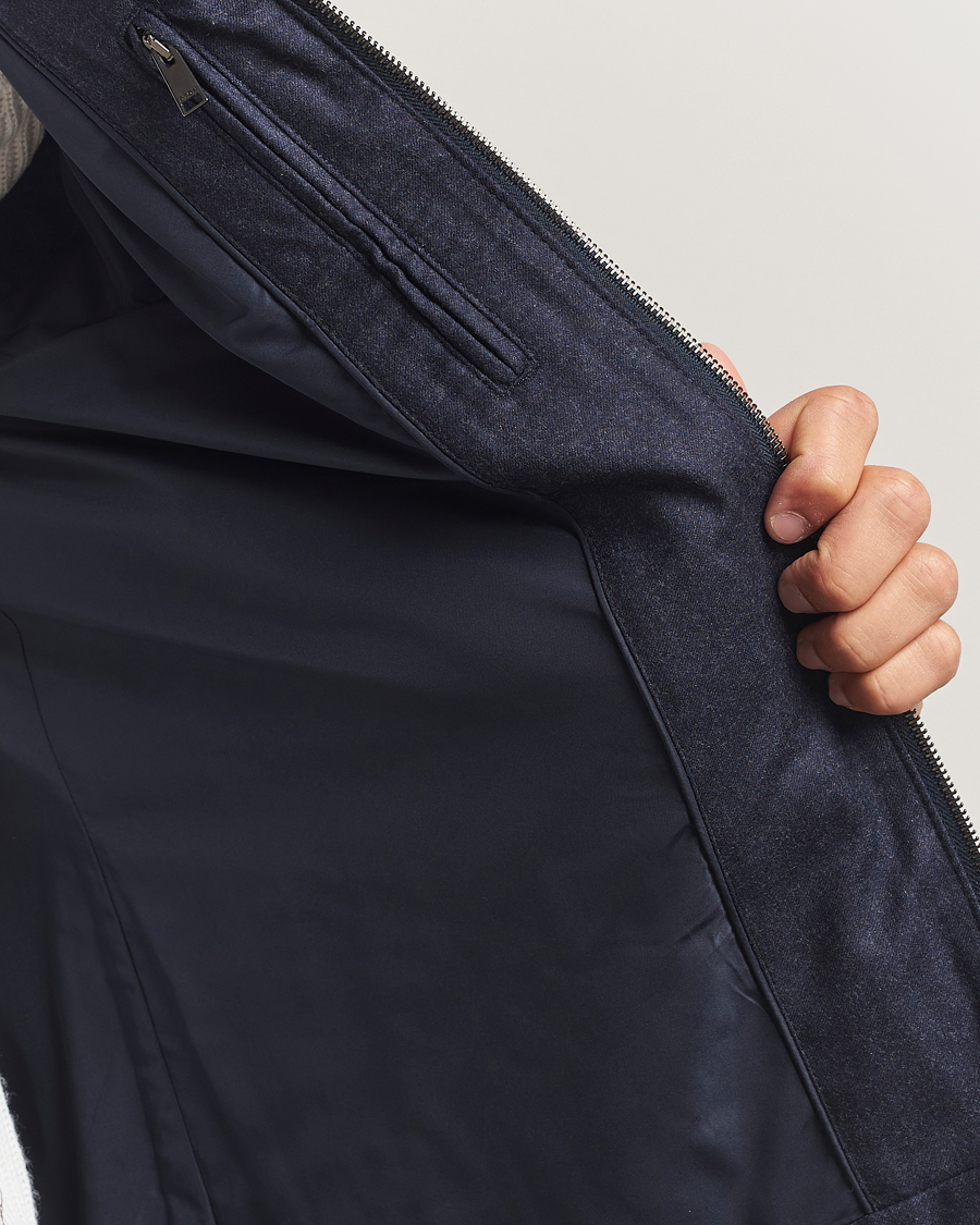 Homme | Manteaux Et Vestes | Eton | Wool Padded Vest Navy