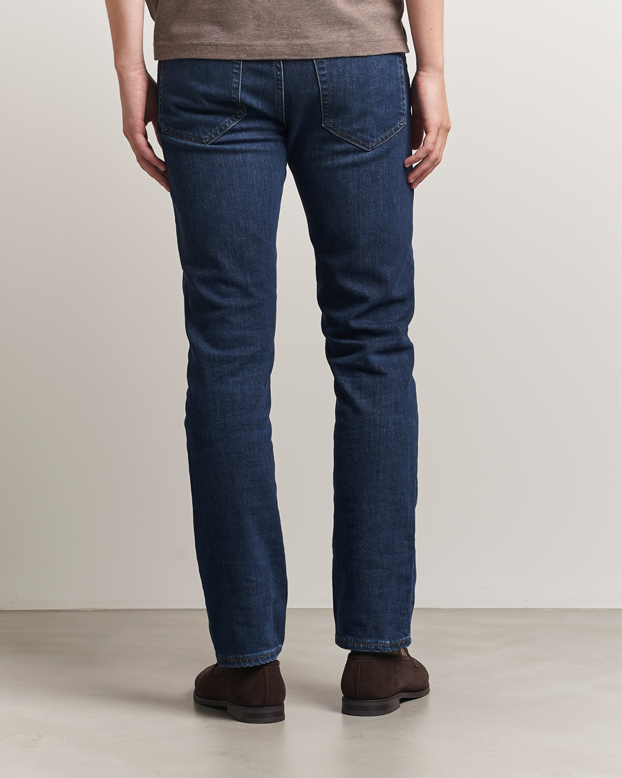 Heren | Jeans | Gant | Regular Fit Jeans Dark Blue Worn In