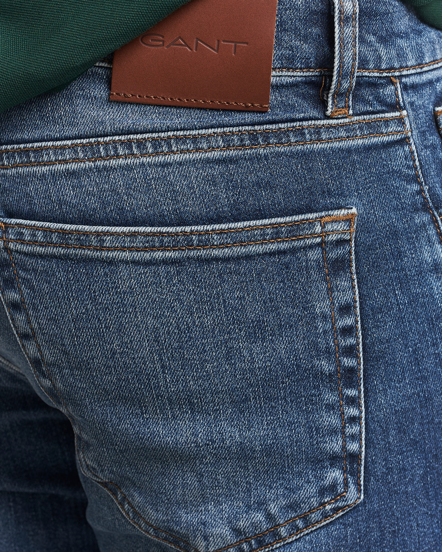 Homme | Jeans | GANT | Regular Fit Jeans Mid Blue Vintage
