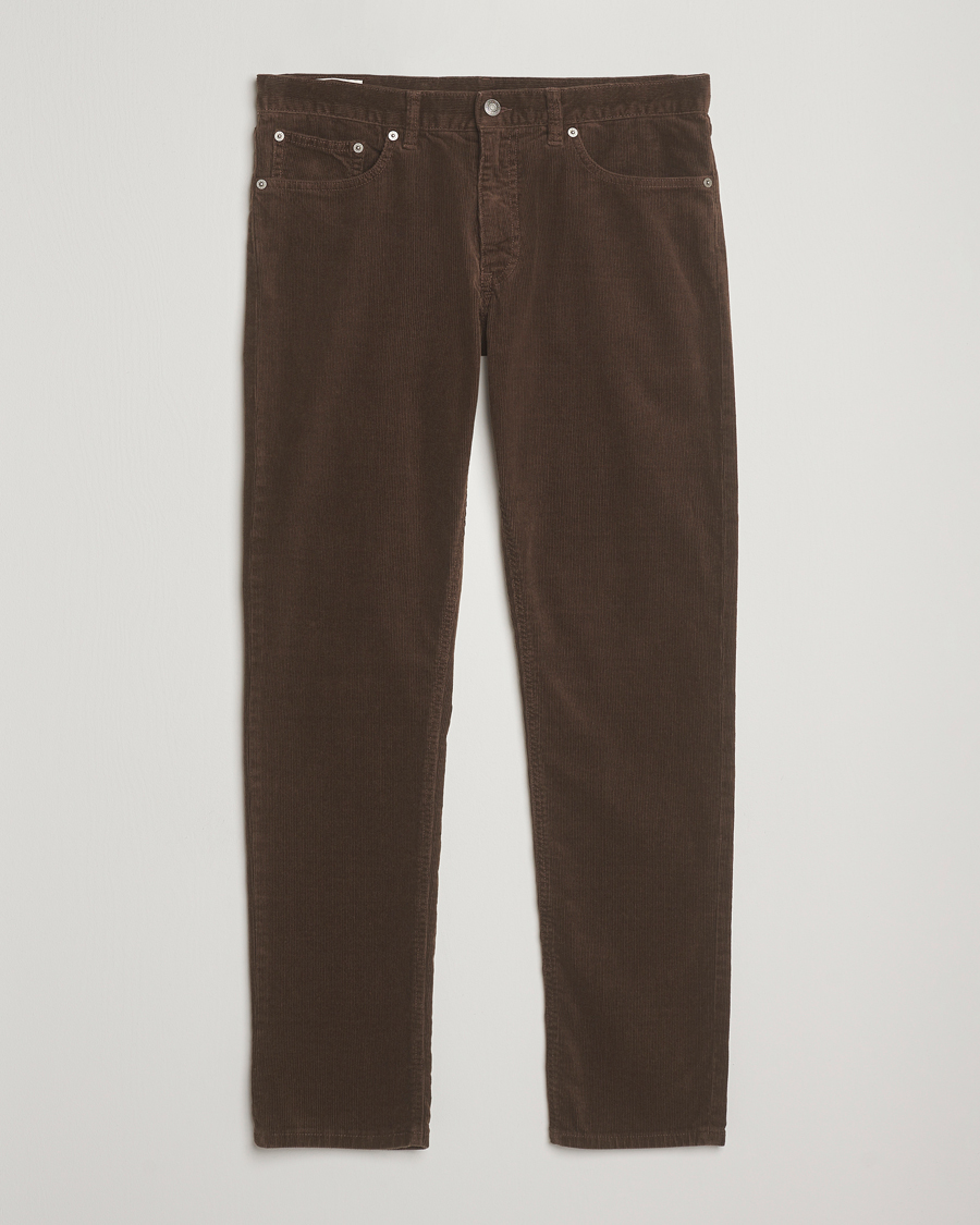 Homme | Pantalons | Gant | Cord 5-Pocket Jeans Rich Brown