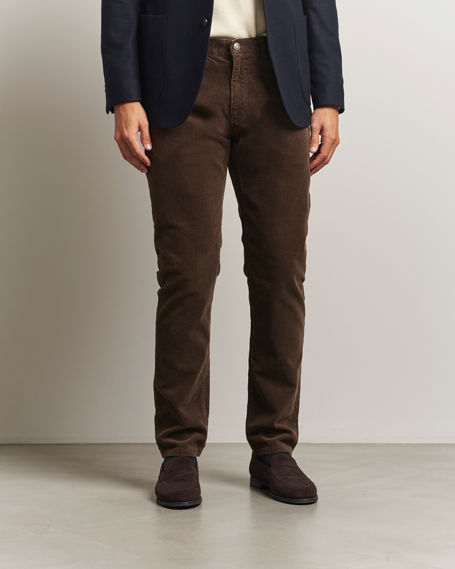 Homme | Pantalons | Gant | Cord 5-Pocket Jeans Rich Brown