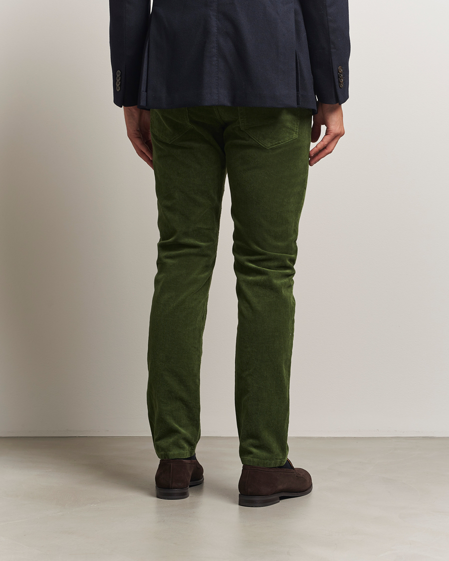 Homme | Pantalons | Gant | Cord 5-Pocket Jeans Country Green