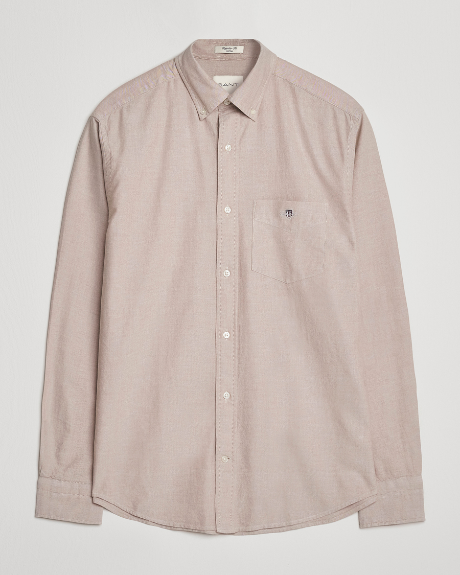 Homme | Chemises | GANT | Regluar Fit Classic Oxford Shirt Warm Khaki