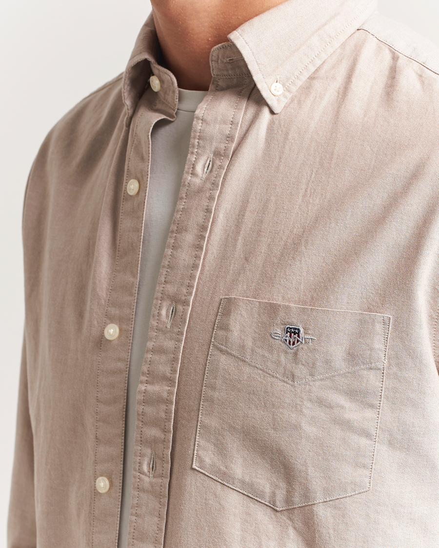 Homme | Chemises | GANT | Regluar Fit Classic Oxford Shirt Warm Khaki