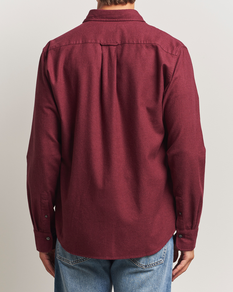 Heren | Overhemden | GANT | Regular Fit Flannel Shirt Plumped Red
