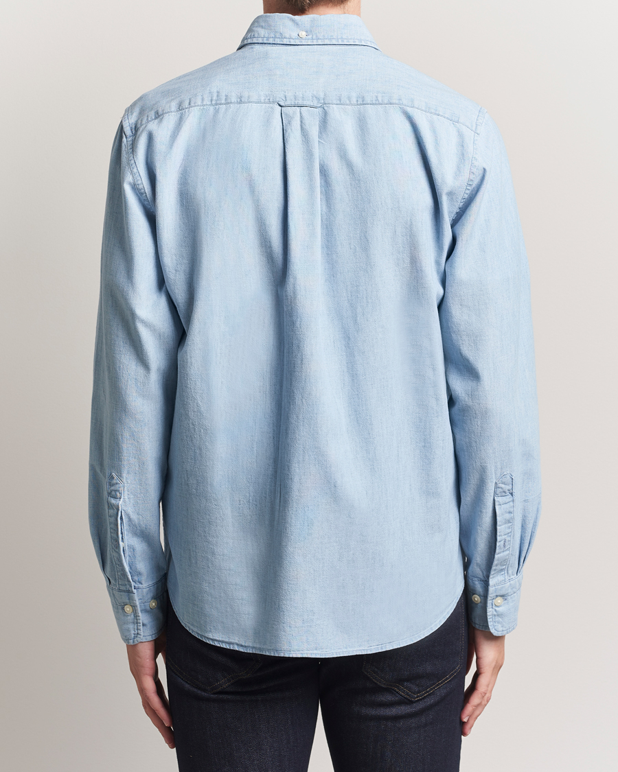 Homme | Chemises | GANT | Regular Fit Chambray Shirt Light Blue