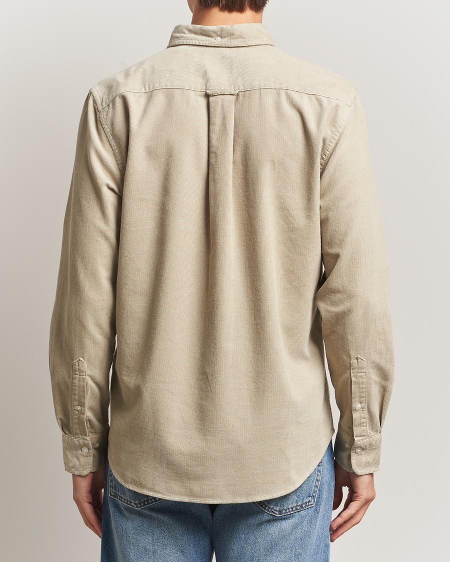 Heren | Overhemden | GANT | Regular Fit Corduroy Shirt Greige