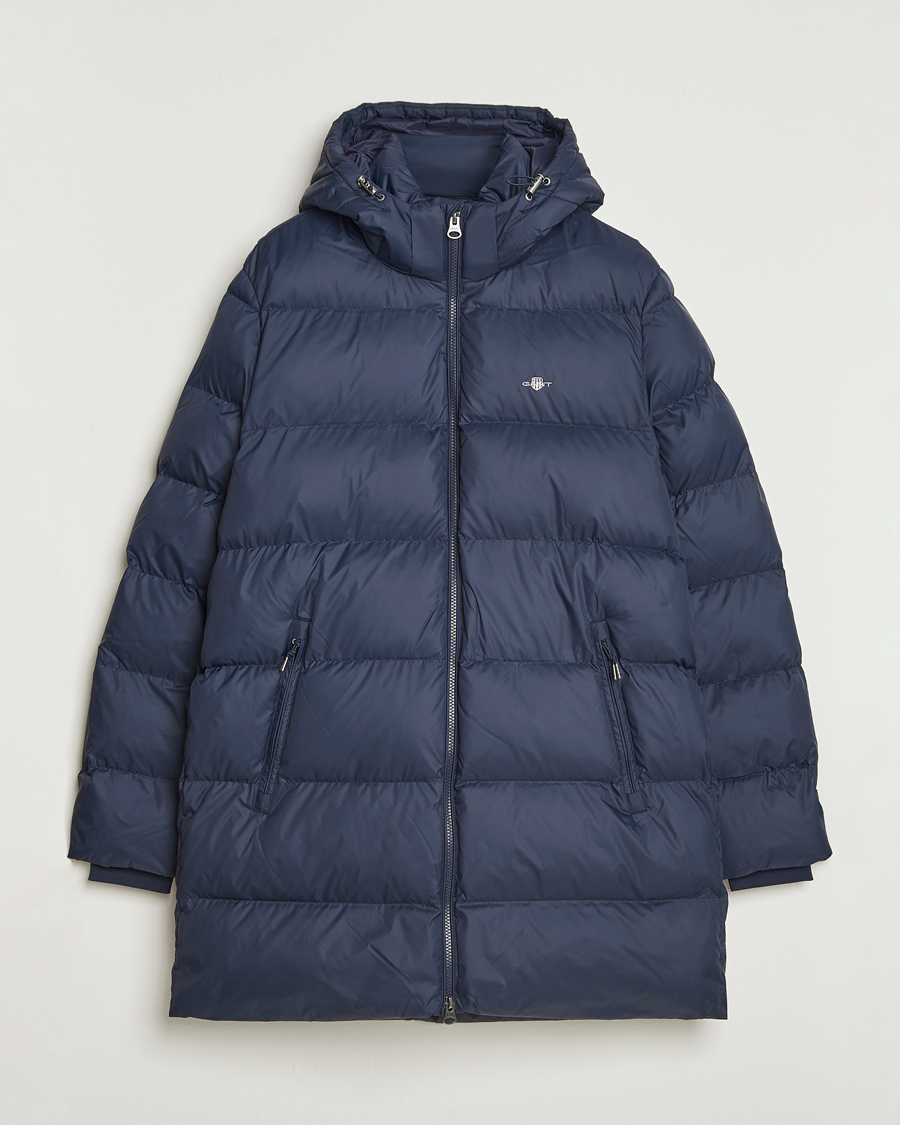 Heren | Jassen | GANT | The Active Cloud Mid Length Jacket Evening Blue