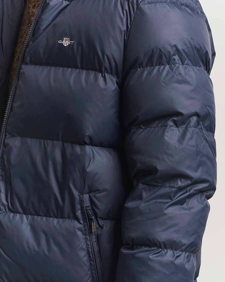 Heren | Jassen | GANT | The Active Cloud Mid Length Jacket Evening Blue