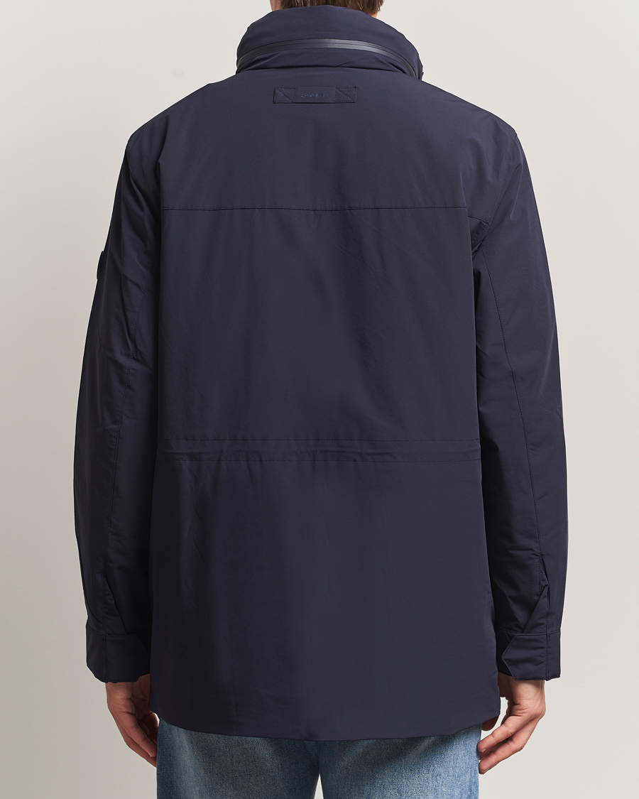 Heren | Jassen | Gant | Double Mid Length Field Jacket Evening Blue