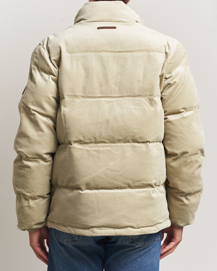 Homme | Manteaux Et Vestes | GANT | Corduroy Down Puffer Jacker Greige