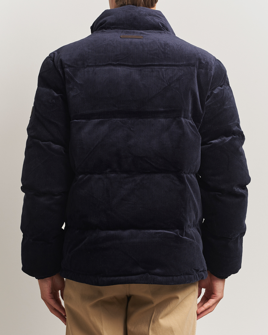 Homme | Manteaux Et Vestes | GANT | Corduroy Down Puffer Jacker Evening Blue