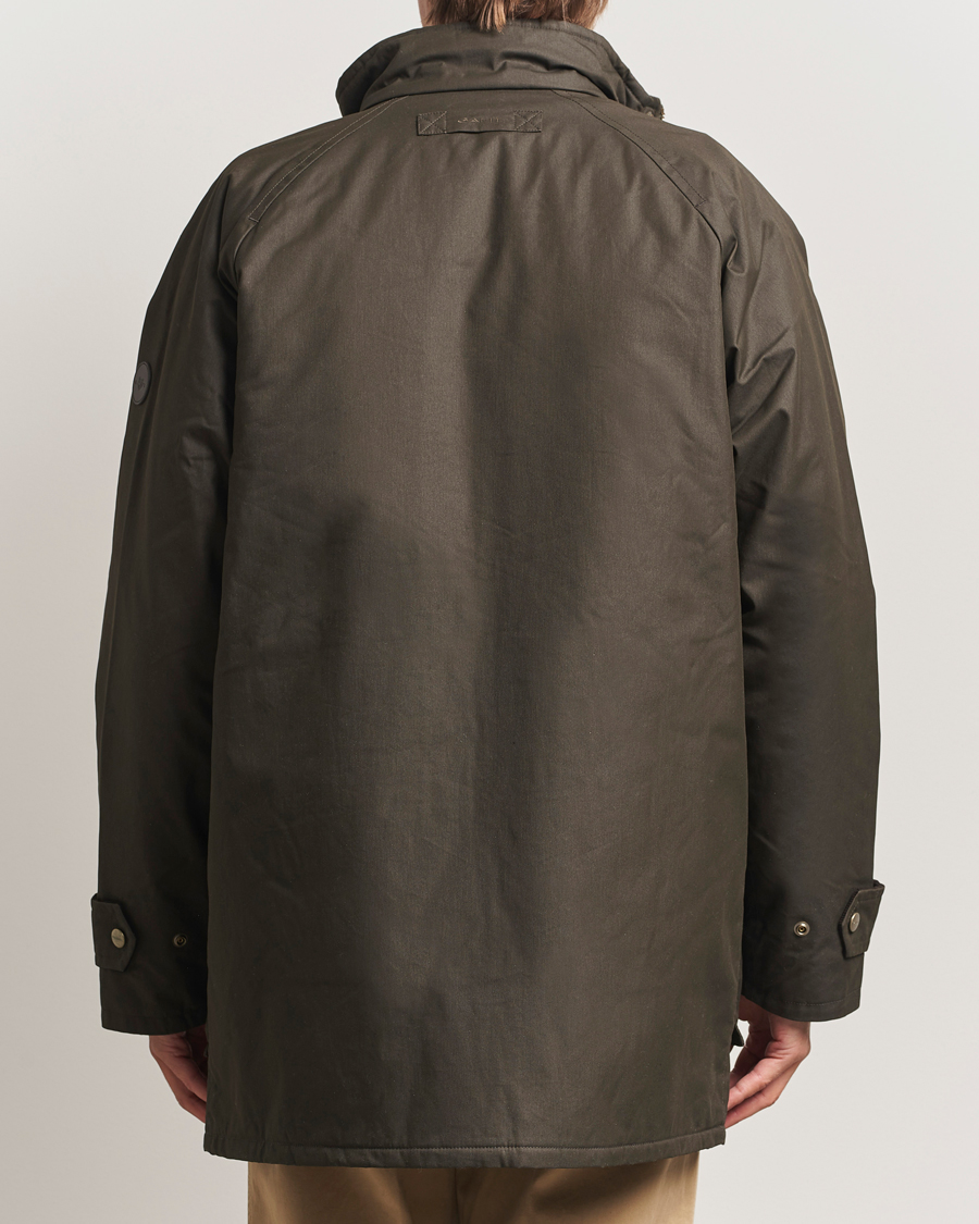 Homme | Manteaux Et Vestes | GANT | Double Decker Waxed Jacket Dark Sage