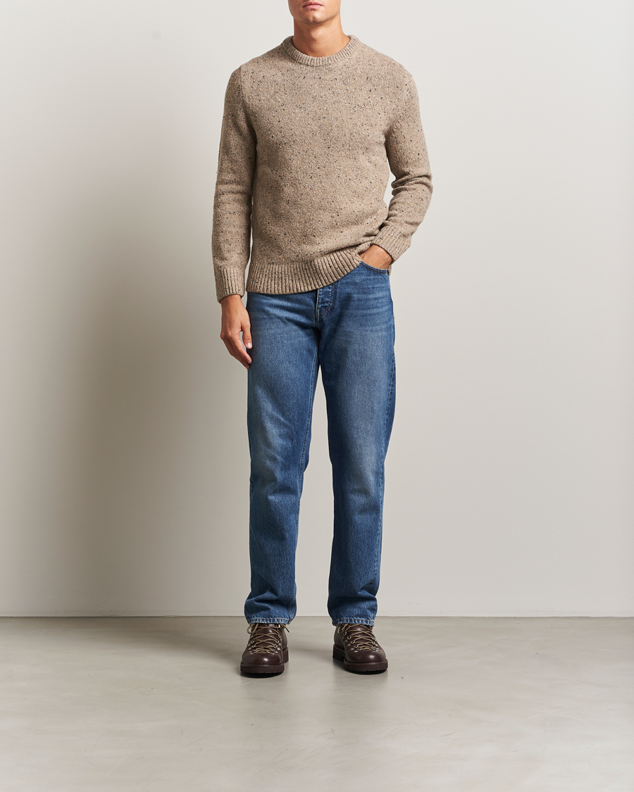 Homme | Pulls Et Tricots | Gant | Neps Wool Crew Neck Sand Melange