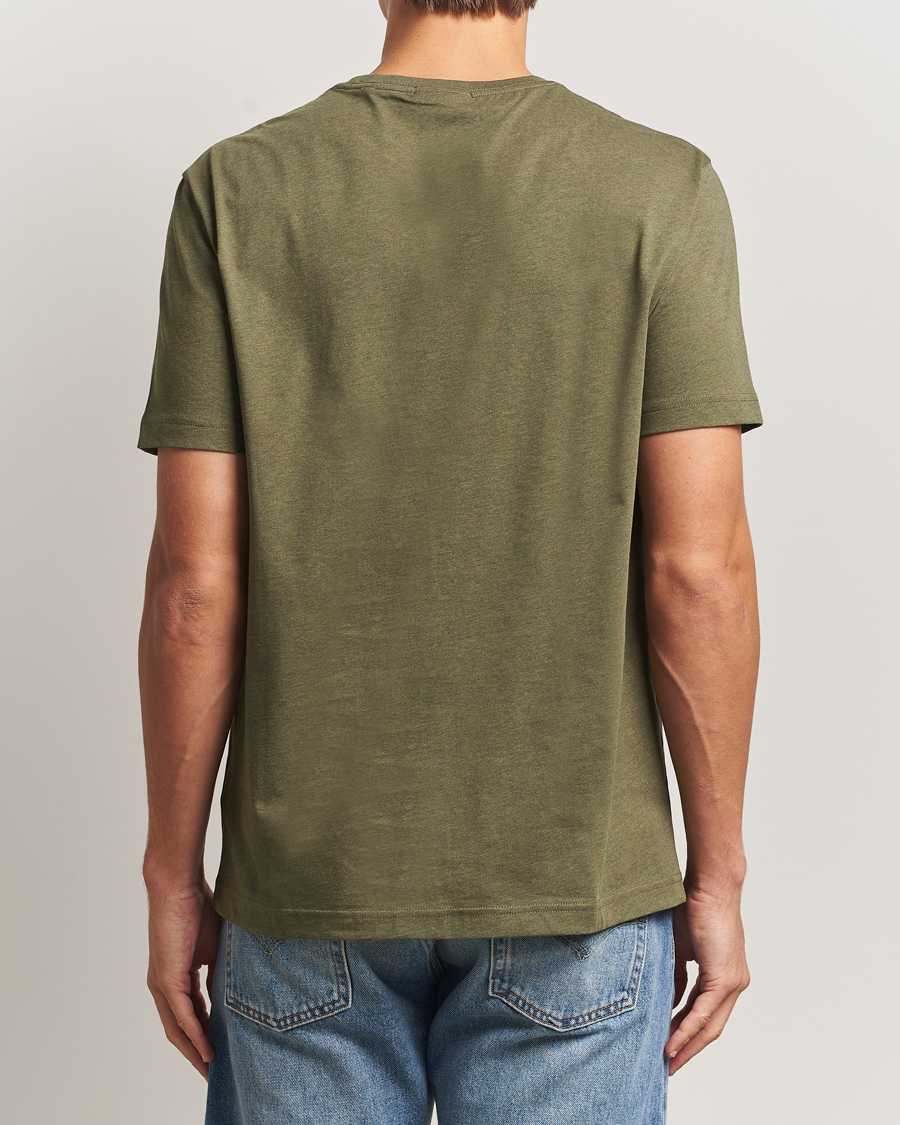 Homme | T-shirts | GANT | The Original T-Shirt Khaki Green Melange