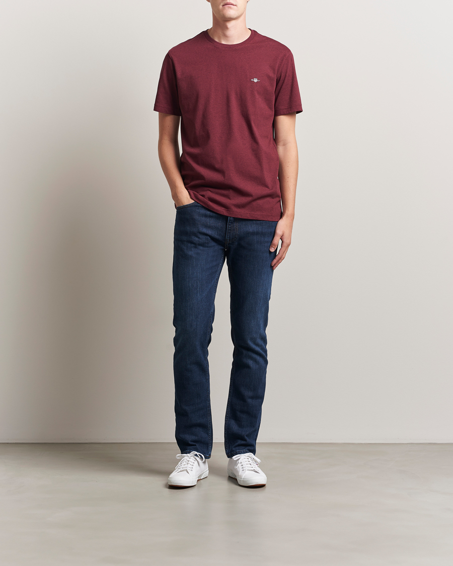 Homme | T-shirts | GANT | The Original T-Shirt Bordeaux Melange