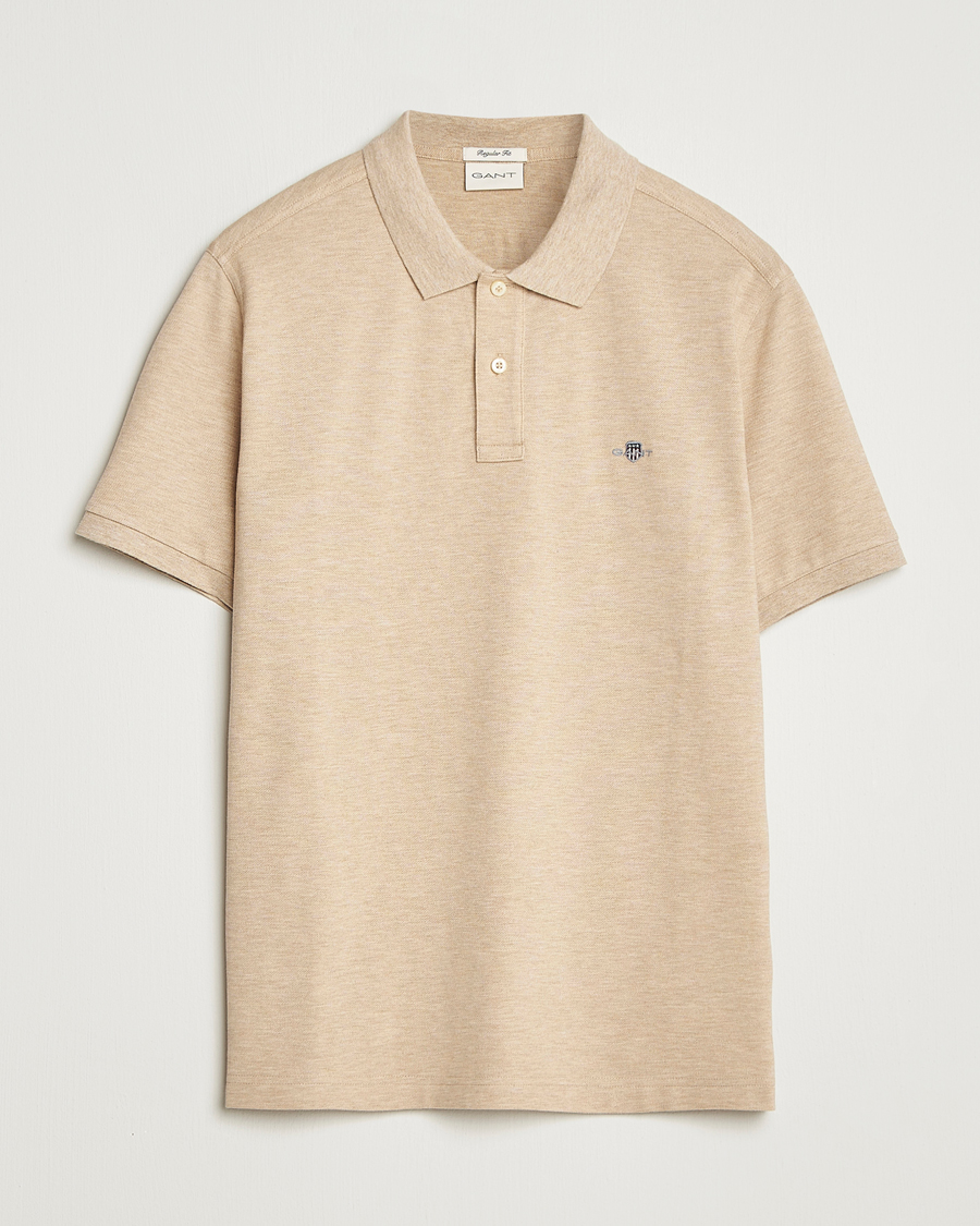 Heren | Polo's | GANT | The Original Polo Khaki Melange