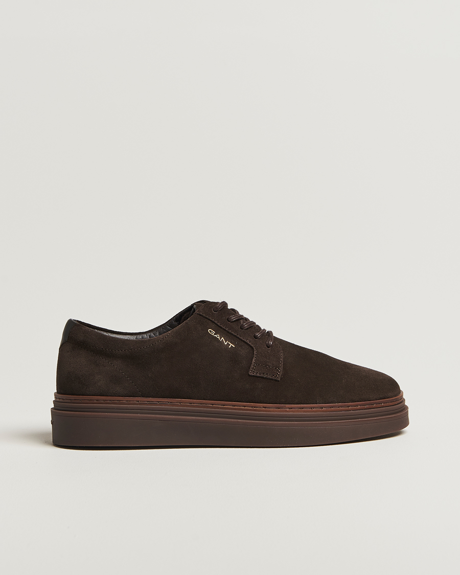 Homme | Baskets | GANT | Kinzoon Suede Derby Sneaker Espresso Brown
