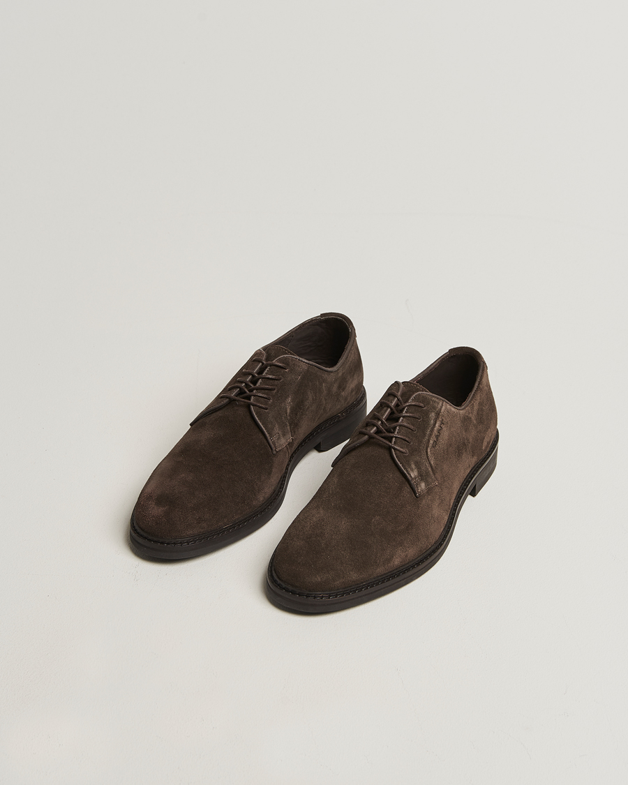 Homme | Derbies | GANT | Bidford Suede Derby Ebony Brown