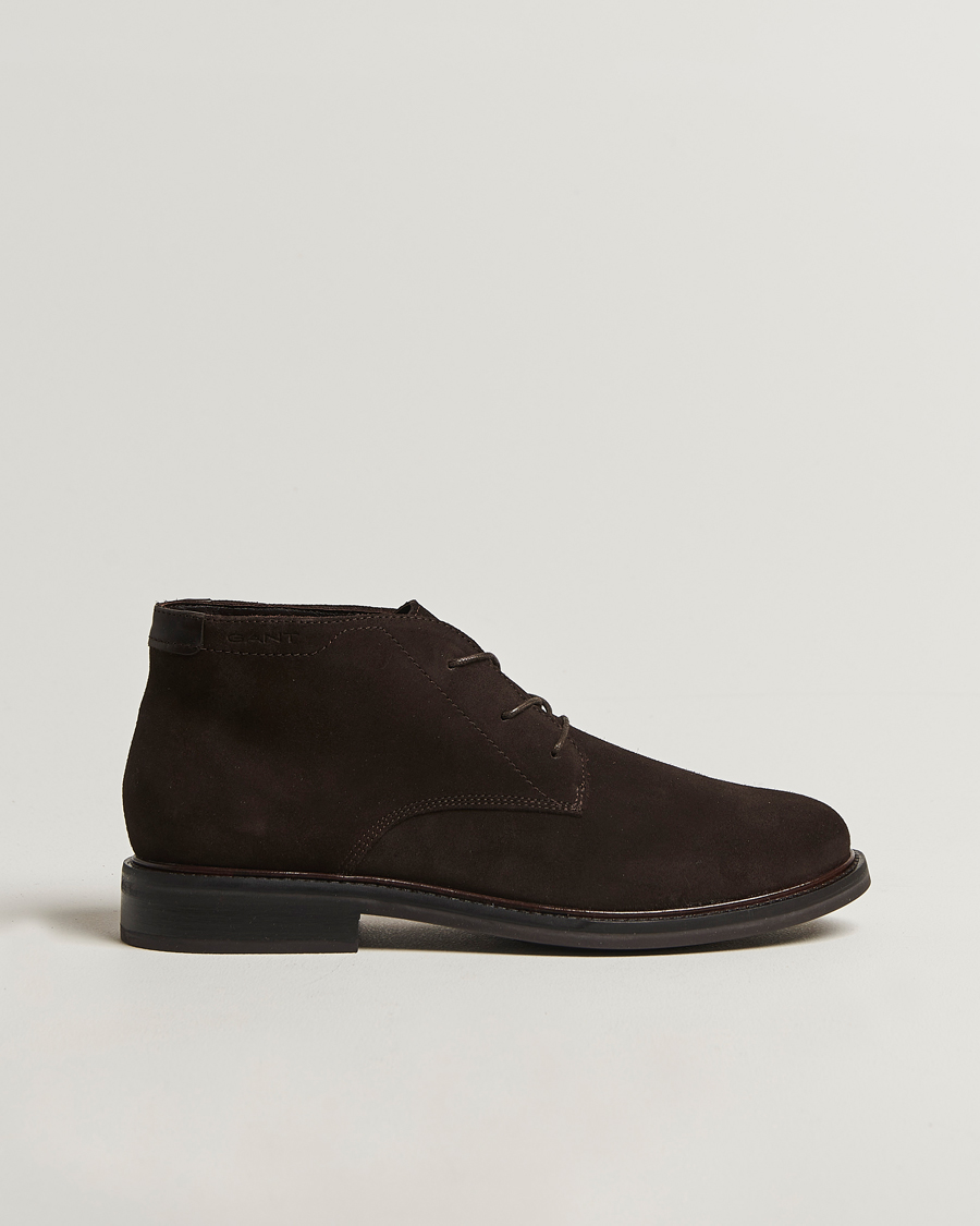 Homme | Bottes | GANT | St Fairkon Suede Chukka Boot Dark Brown
