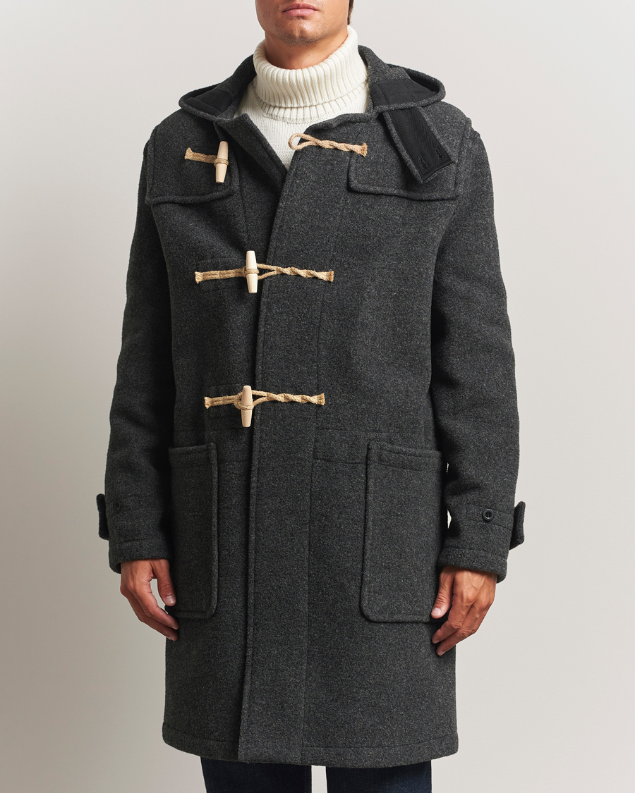Heren | Jassen | Gloverall | 575 Monty Original Duffle Coat Charcoal