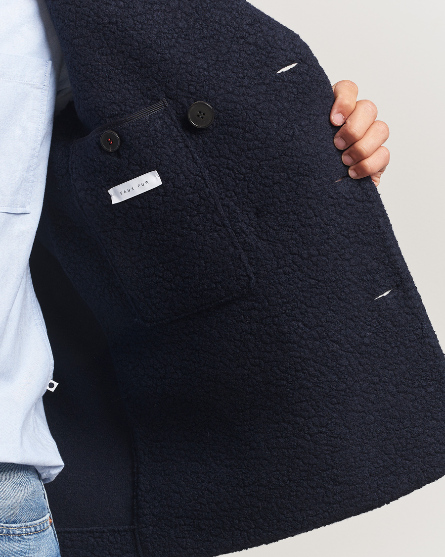 Homme | Manteaux Et Vestes | Harris Wharf London | Boucle Peacoat Navy
