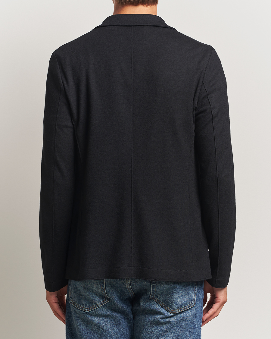 Homme | Blazers | Harris Wharf London | Two Button Superfine Merino Blazer Black